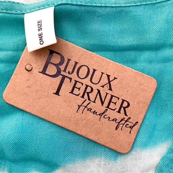 NWT Bijoux Terner Turquoise Coverup - Picture 5 of 7